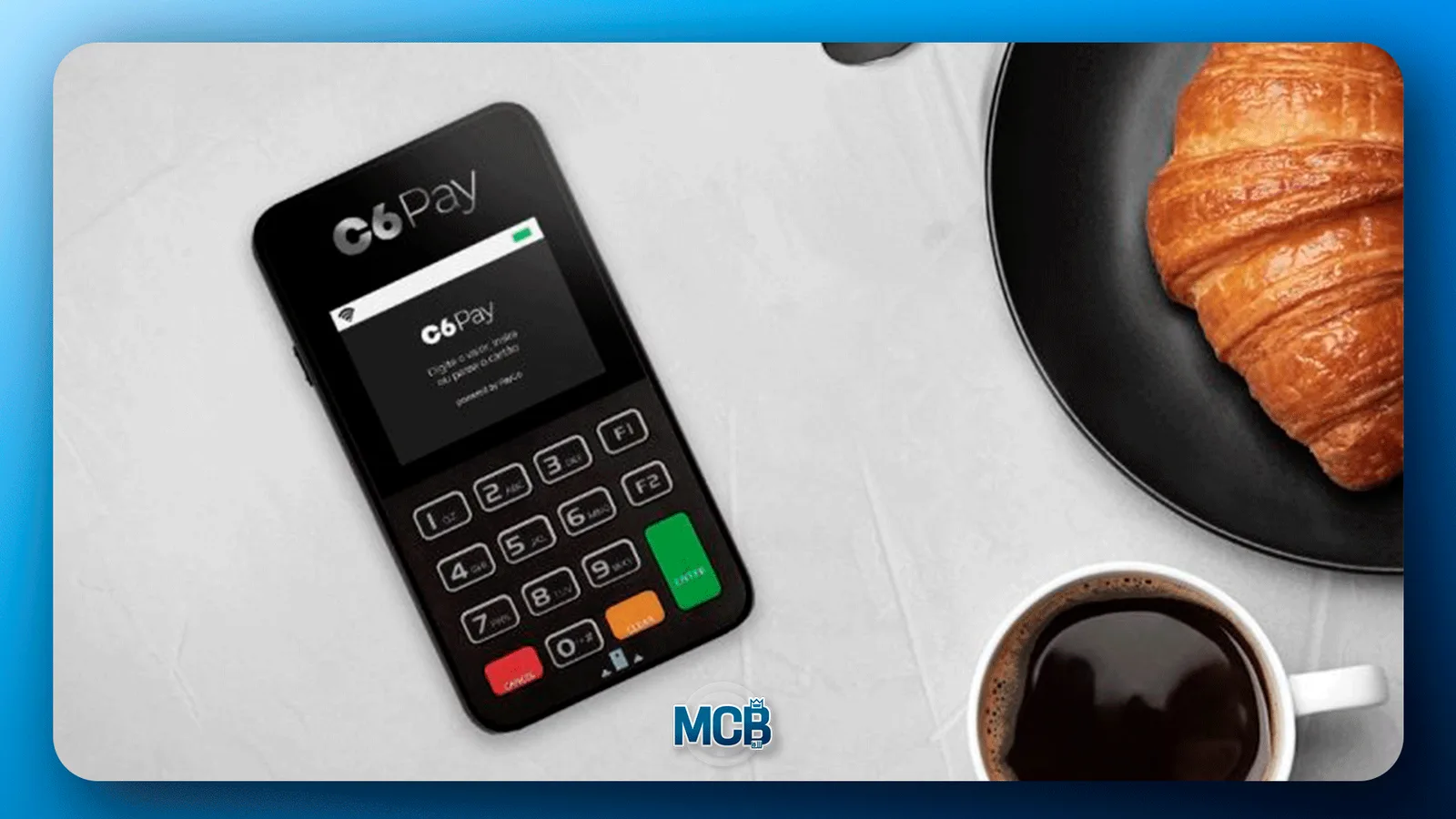 Maquininha de cartão C6 Pay SuperMini